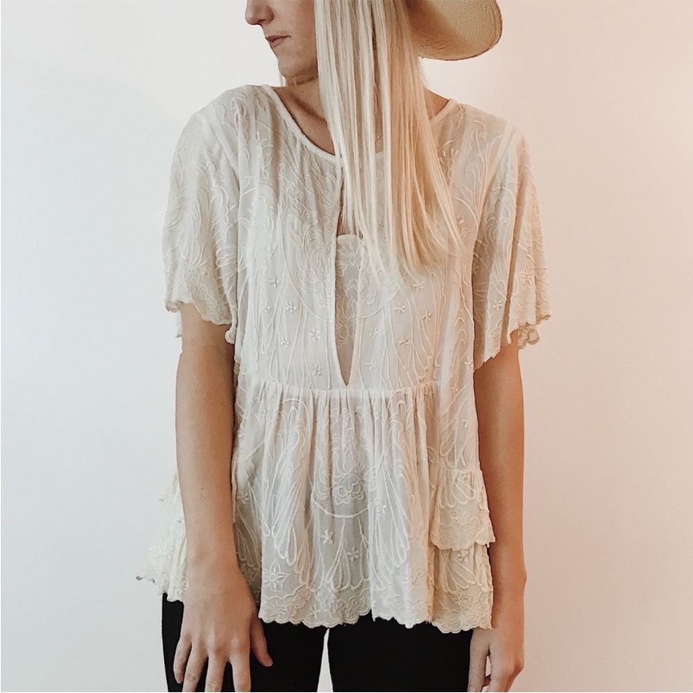 Cleobella Embroidered Blouse
